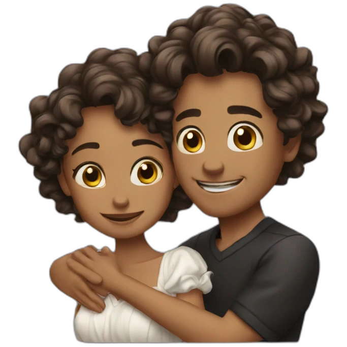 Love forever wave emoji