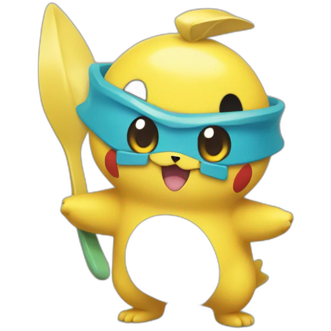 Pokemon with spoon emoji