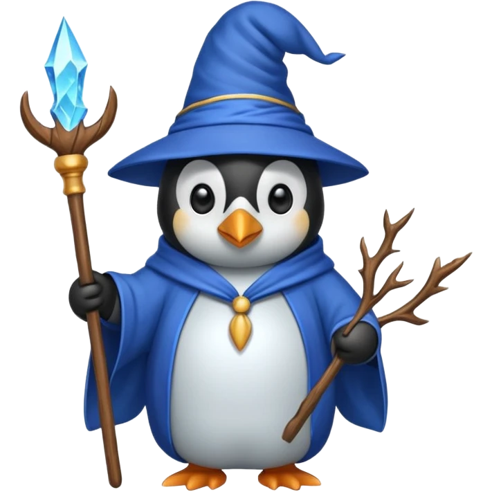 Penguin Wizard emoji
