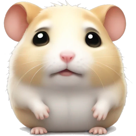 Sad hamster  emoji