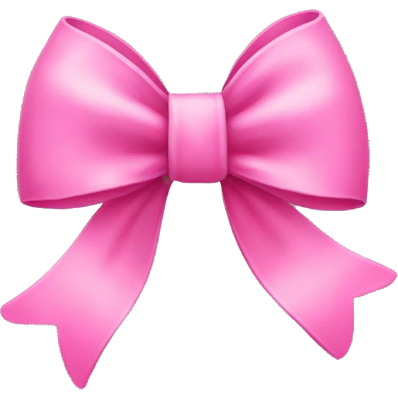 Pink bow emoji