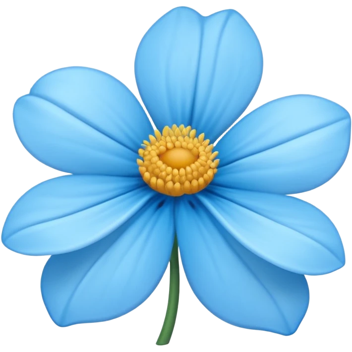 Verificado azul com bordas parecidas com pétalas de flor emoji