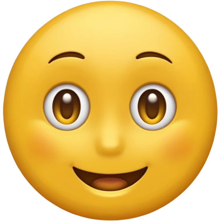 Emoji rond et jaune qui regarde à gauche de lui  emoji