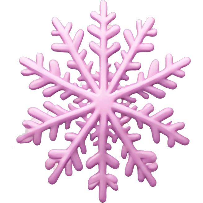 pastel pink snowflake  emoji