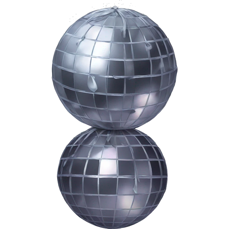 Disco ball with bow emoji