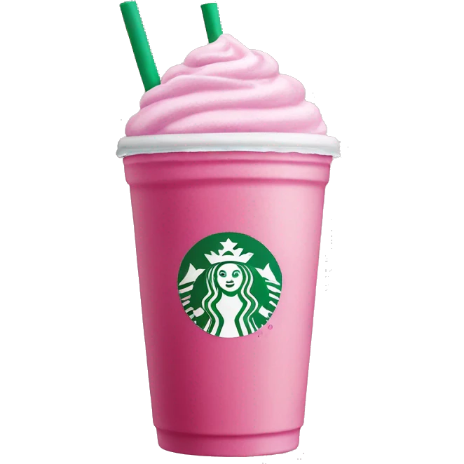Starbucks pink drink emoji