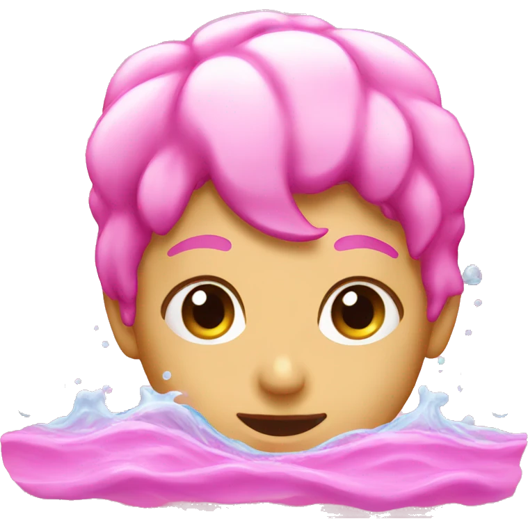 Pink water emoji