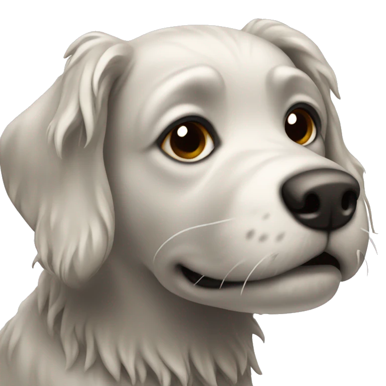 Wet dog in the wind emoji