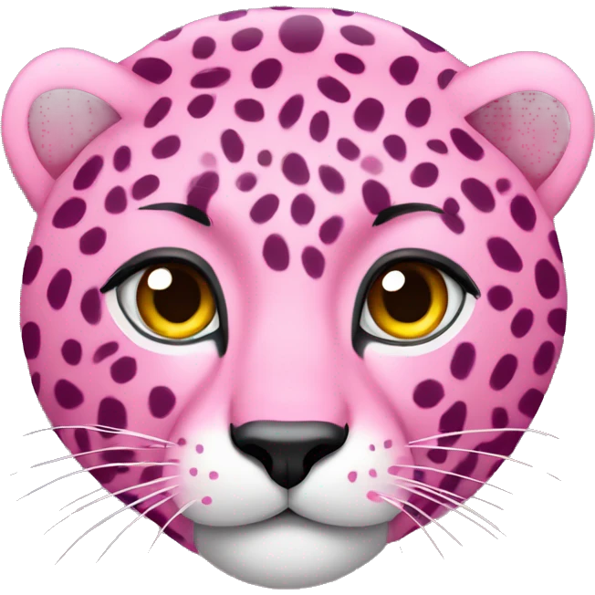 Pink cheetah  emoji