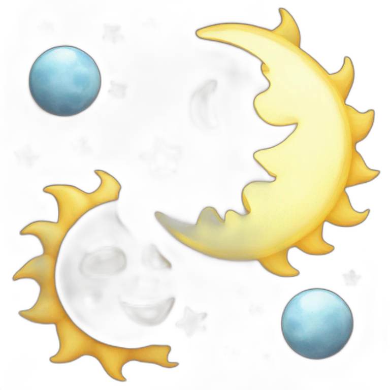 sun and moon emoji