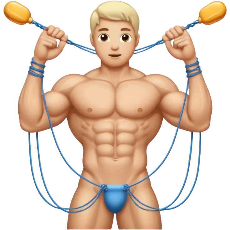 Penis shooting out multiple strings of cum emoji