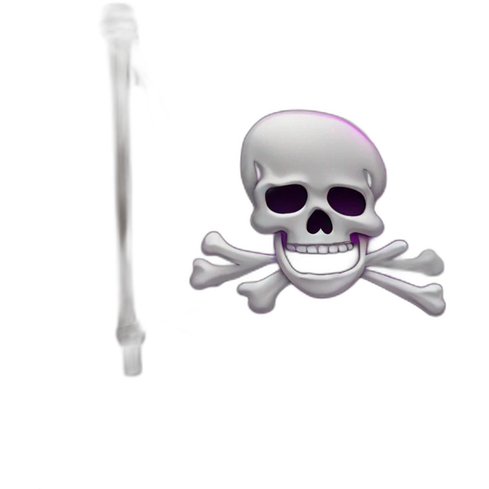 pirate flag neon emoji