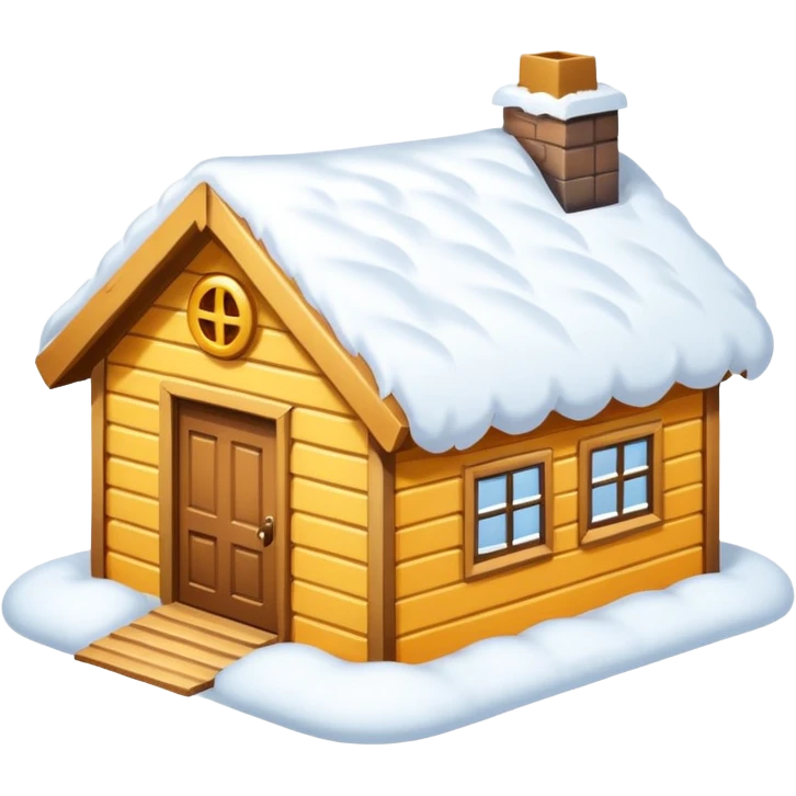  snow that accumulates on the roof  emoji