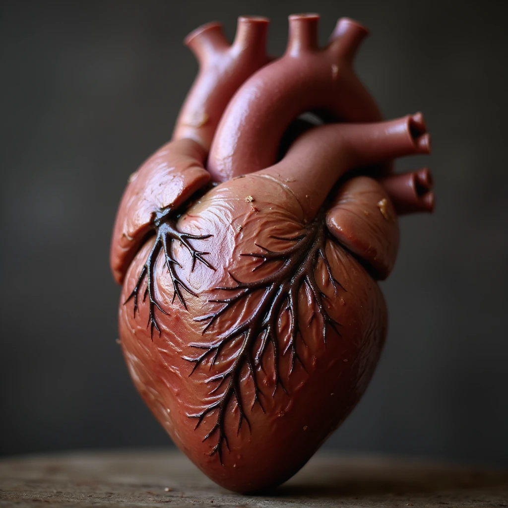 photorealistic high detail heart emoji