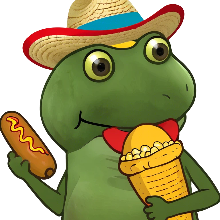 Mexican eating corn dog  emoji