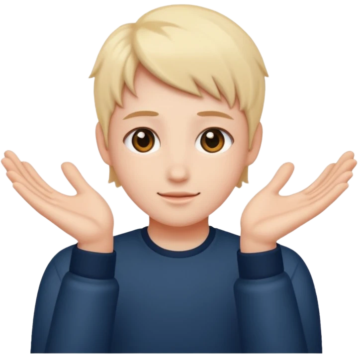 Person doing uwu hands emoji