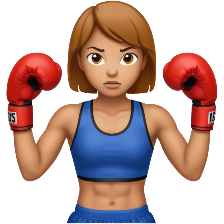 famale boxer emoji