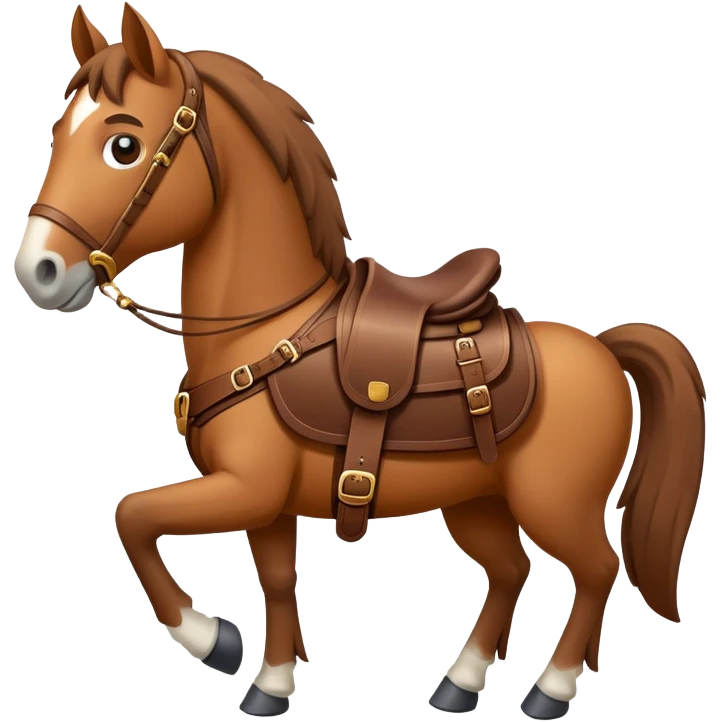 a traveling horse emoji