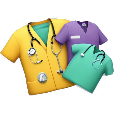 pile of medical scrubs emoji
