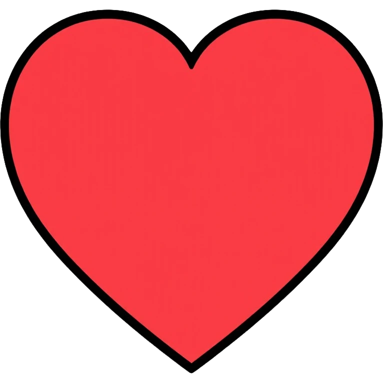 simple red heart emoji