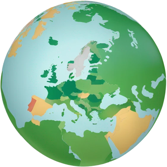 Create an image of a globe with Europe. emoji