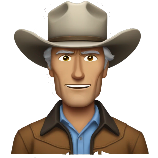 clint eastwood as a cowboy (the good) emoji