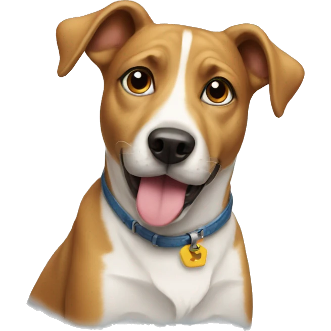 Smart dog emoji