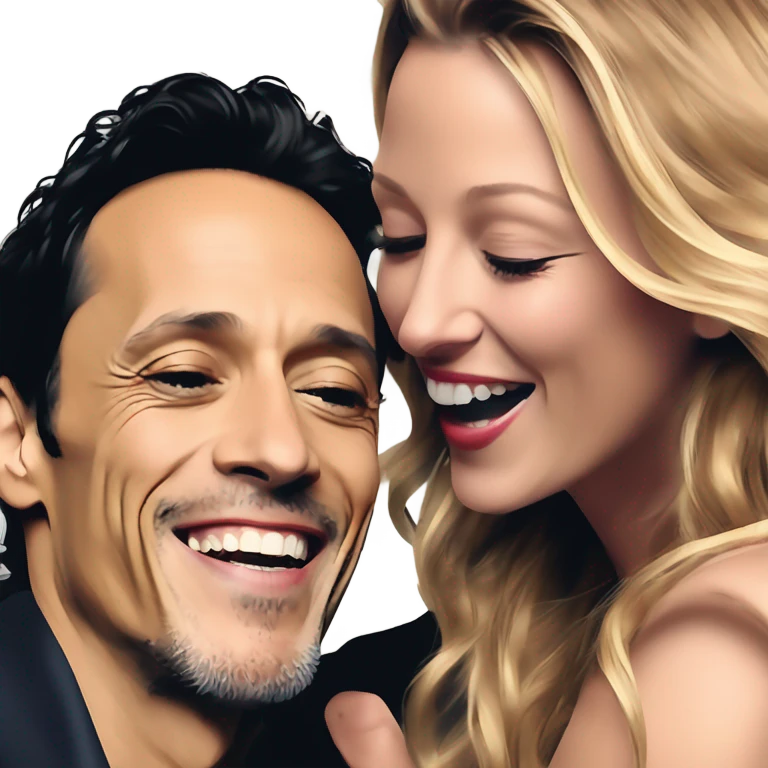 Marc anthony kissing Blake lively emoji