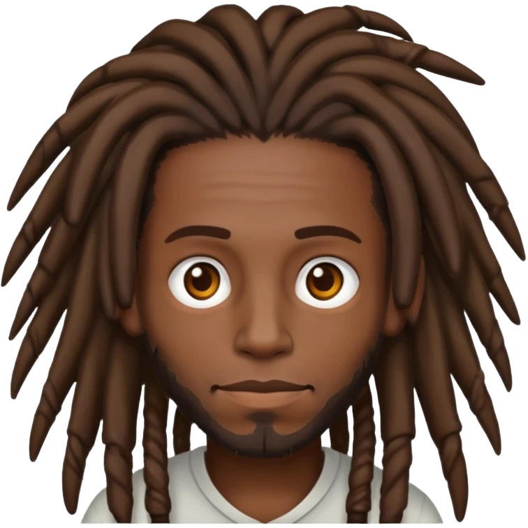 black man with brown dreads emoji