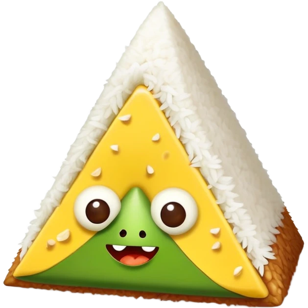 Nasi lemak triangle creature  emoji