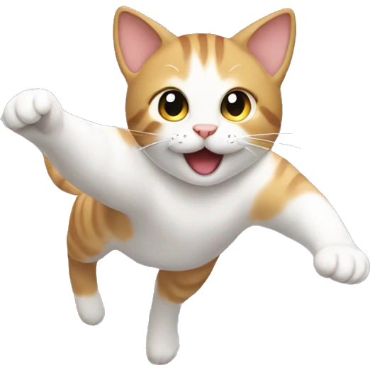 Cat in air emoji