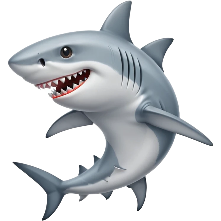 Un tiburón con zapatos  emoji