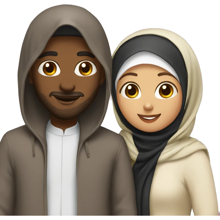 Christian and Muslim besties emoji