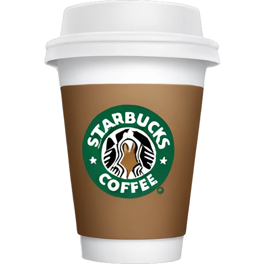 A starbucks coffee cup emoji
