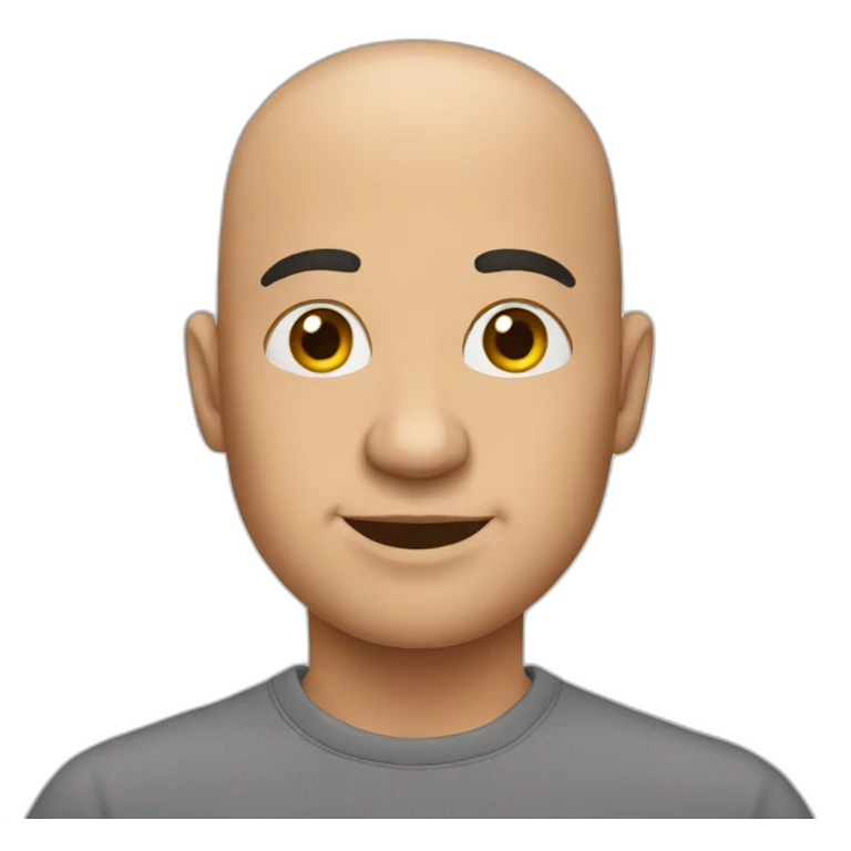 Bald man emoji