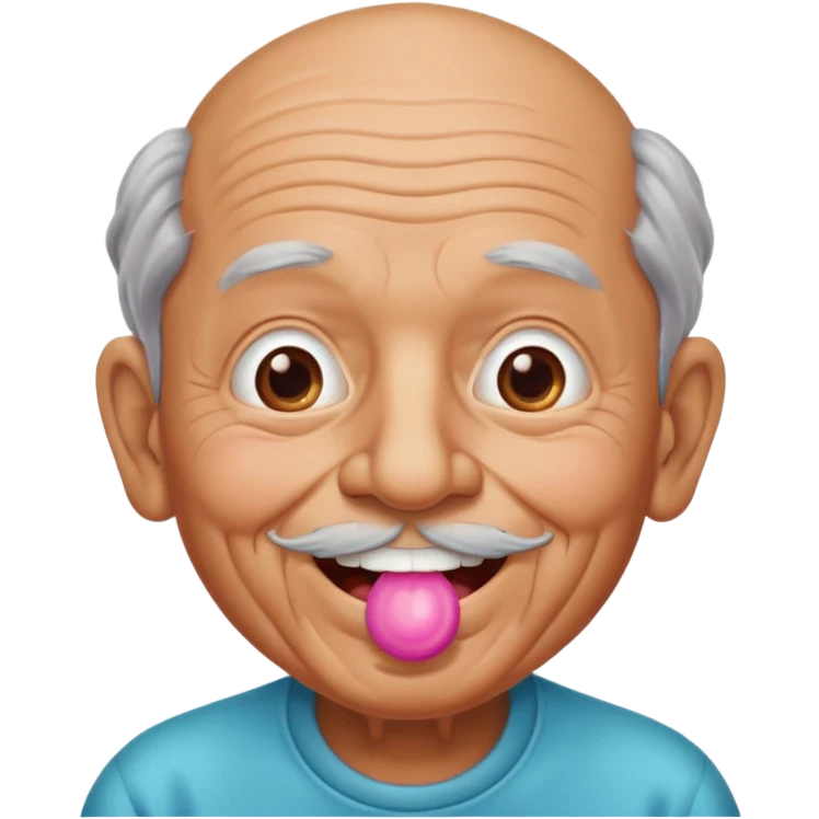 Grandpa xhewing bubblegum emoji