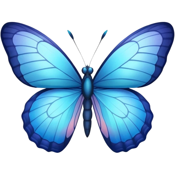 Blue butterfly emoji