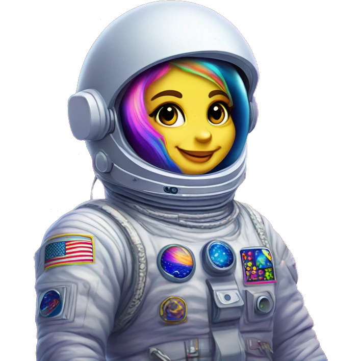 lisa frank in space emoji