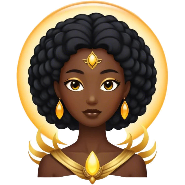 Black goddess  emoji