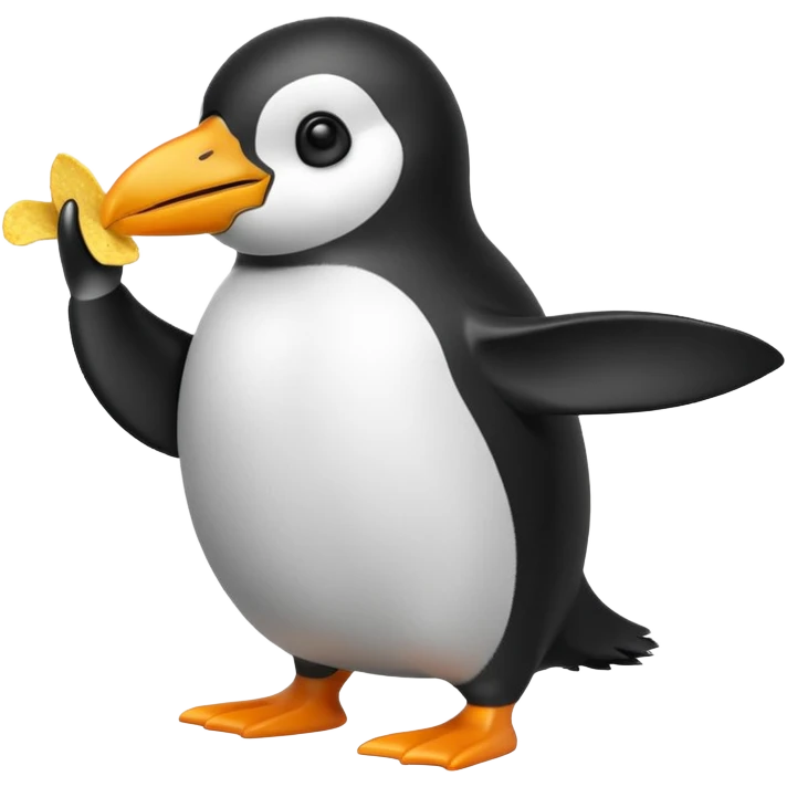 Cips yiyen penguen emoji