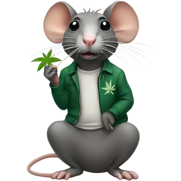 a rat smoking weed  emoji