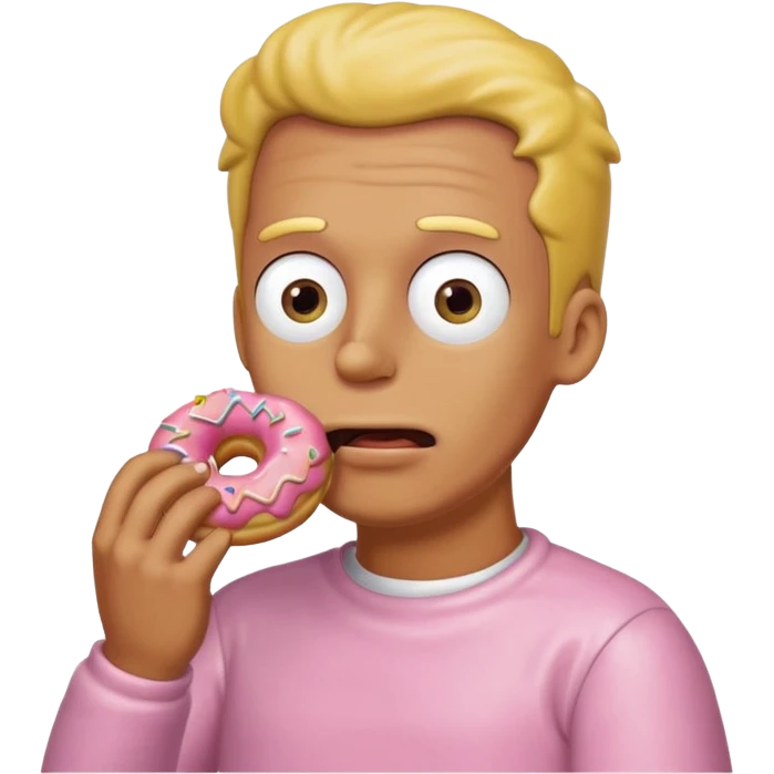 Generate me a Simpson guy donut emoji