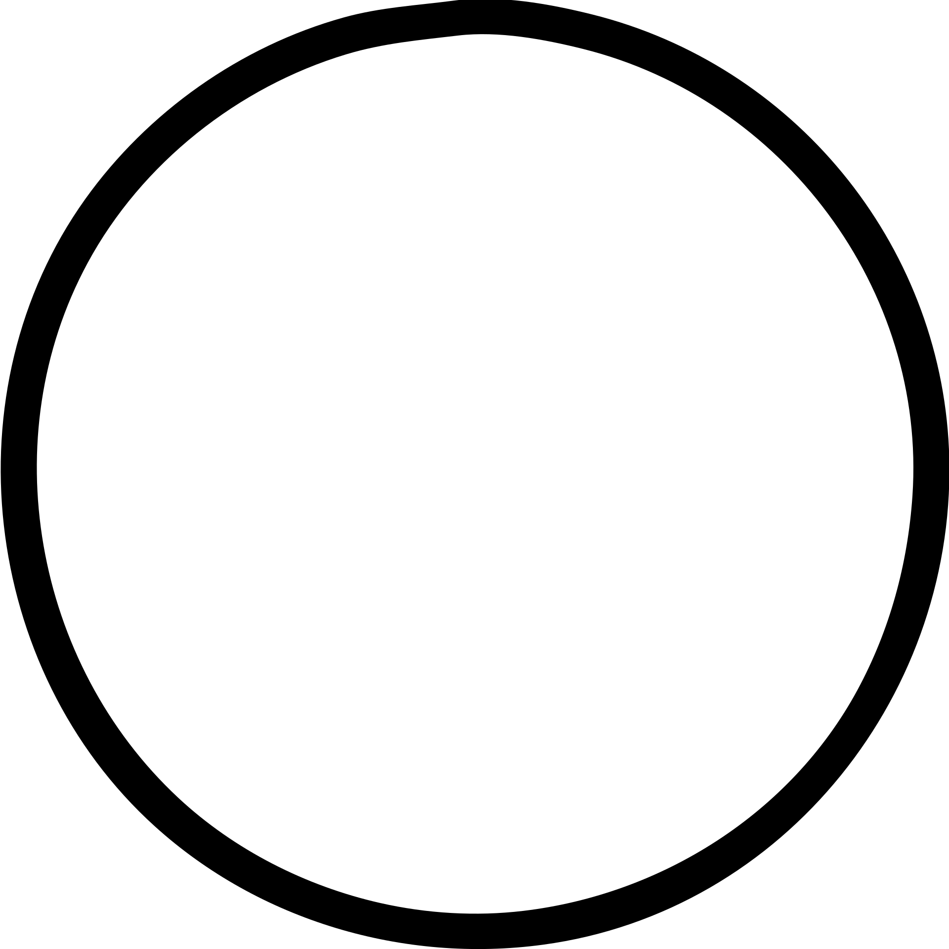 red circle icon, no fill emoji
