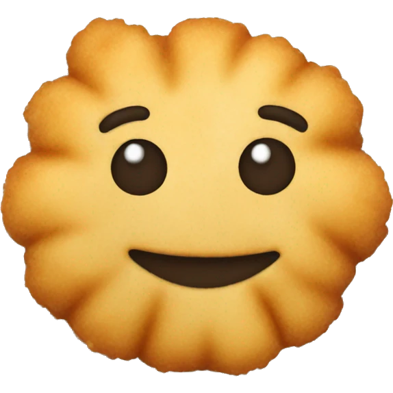 Floating tater tot on plate  emoji