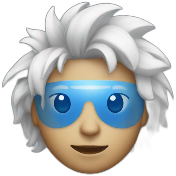Sol azul emoji