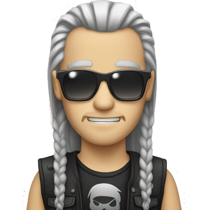 nerdy metalhead emoji