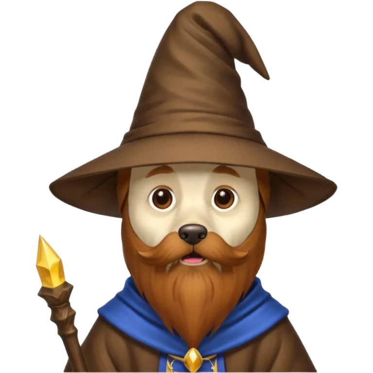 Dog wizard emoji