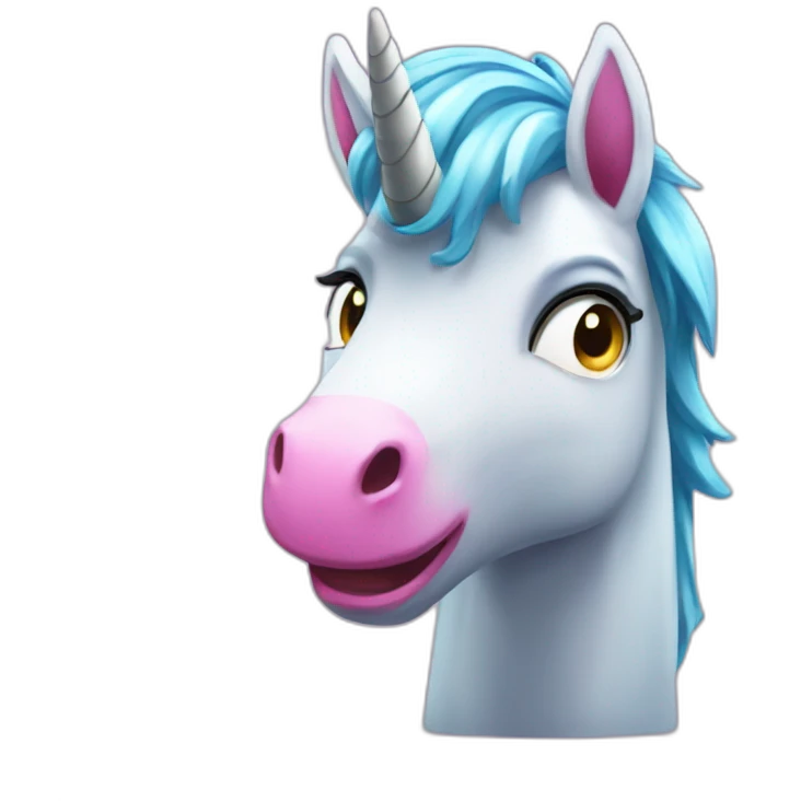 Unicornio espia emoji