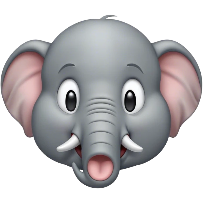 Cinematic Cute Yawning Elephant Portrait Emoji, Head tilted slightly with a dramatic, wide-open yawn, showcasing a soft, wrinkled gray hide with gently drooping ears and large, sleepy eyes, Simplified yet irresistibly adorable features, highly detailed, glowing with a soft, cozy glow, high shine, relaxed yet expressive, stylized with a touch of tender whimsy, bright and endearing, soft glowing outline, capturing the essence of a drowsy yet affectionate elephant, so drowsy it feels like it could stretch out of the screen and curl up for a nap! emoji