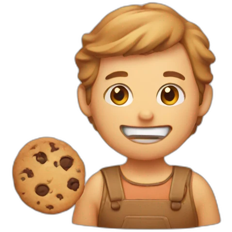 cookie making emoji